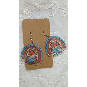 Teacher Earrings Teacher Life Rainbow Gift Teacher Appreciation